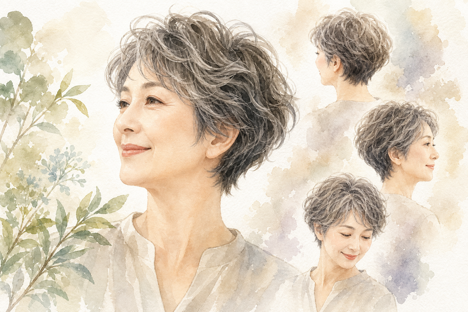 なぜショートがくせ毛の60代に向いているのか