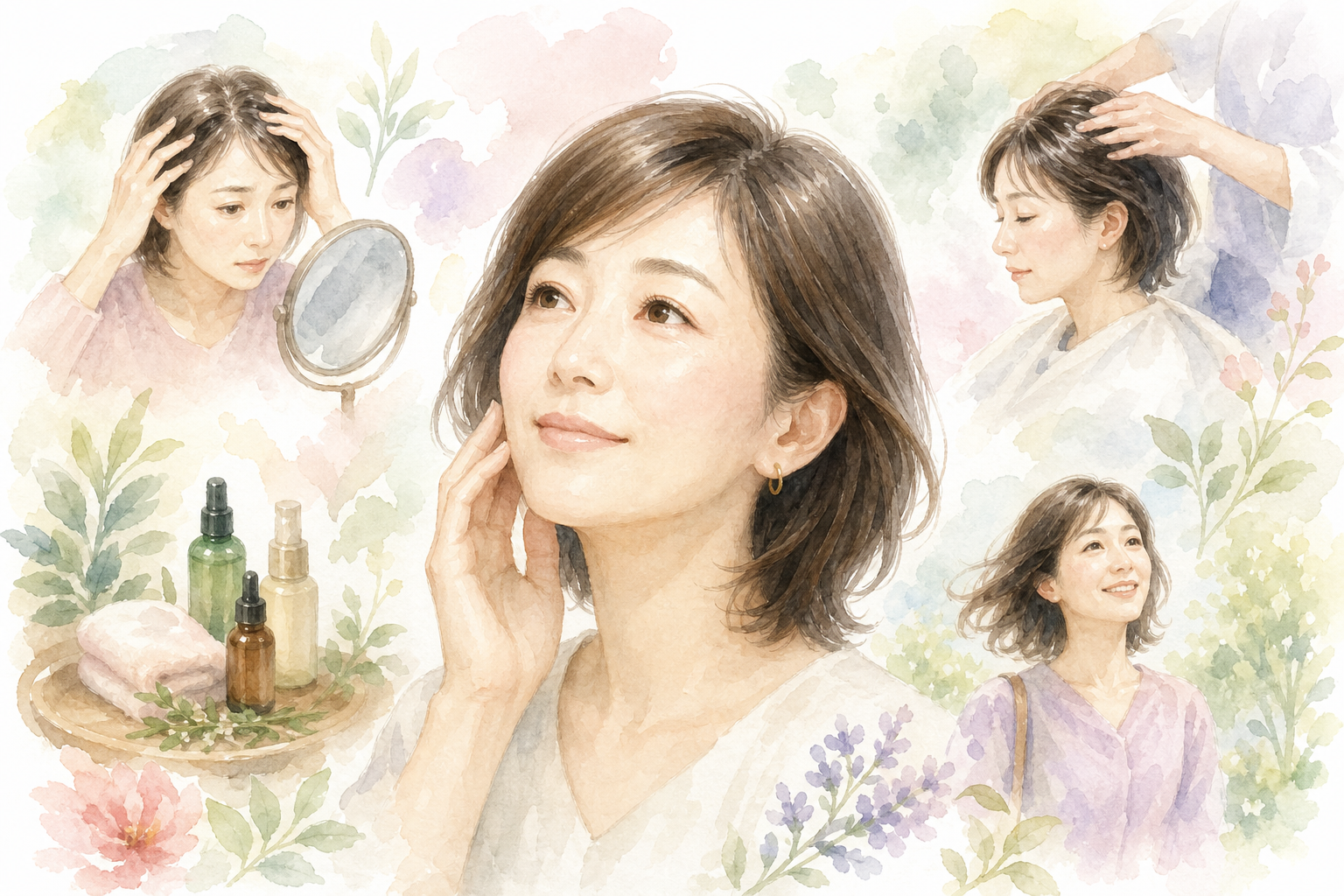 今日から始められる！40代女性の薄毛ケア具体的な方法