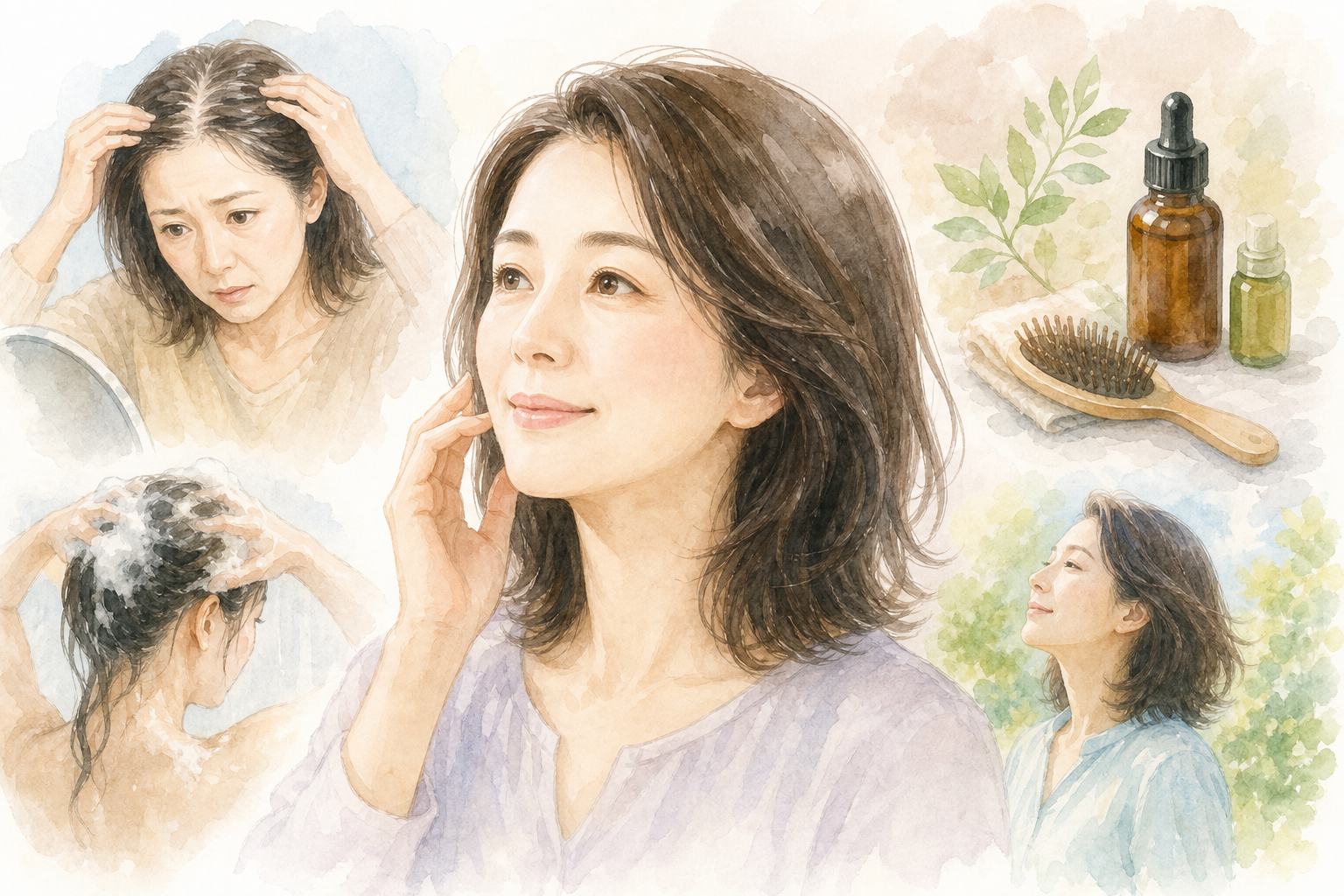 40代女性が今日からできる薄毛ケアの方法