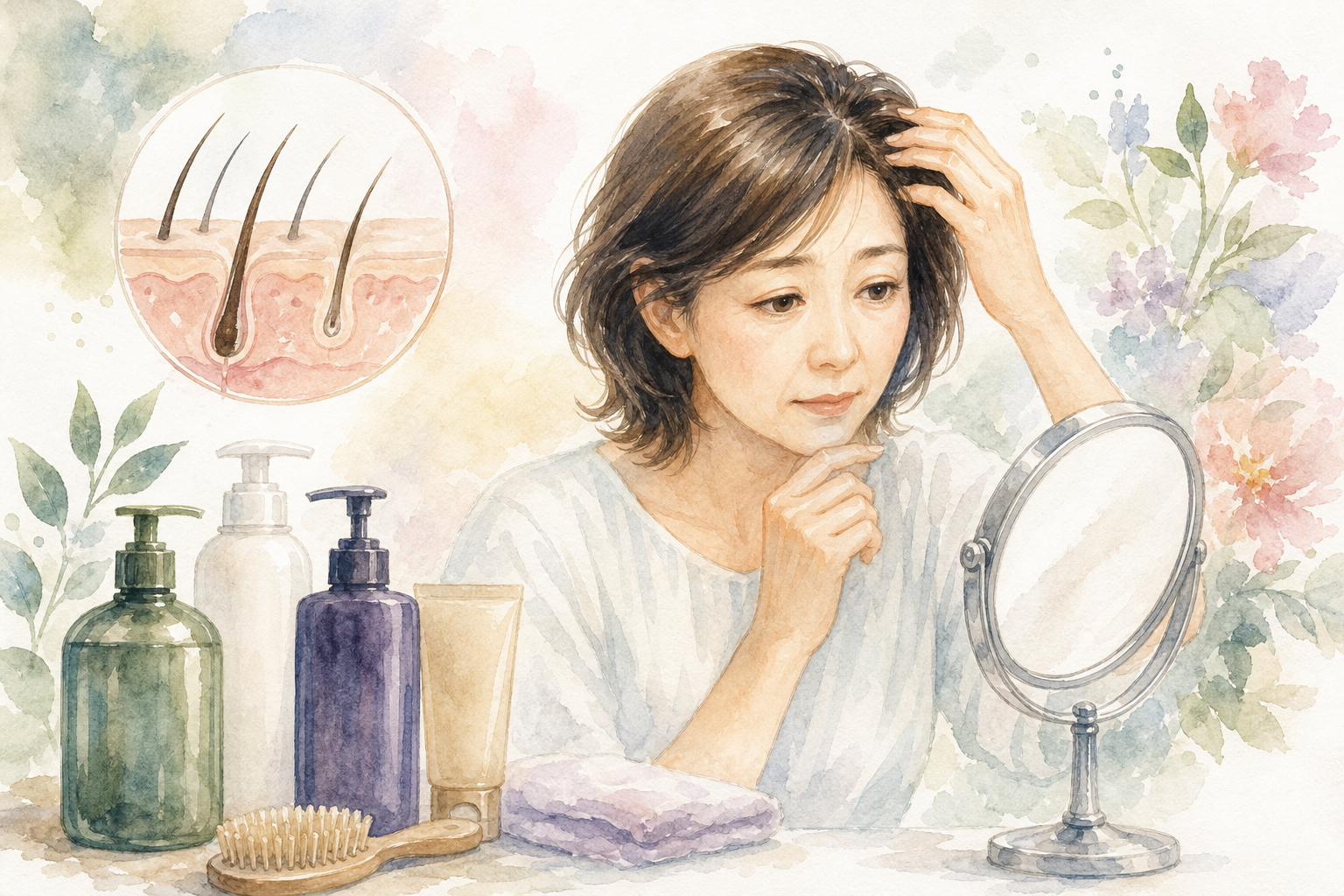 なぜ50代になると抜け毛が増えるの?