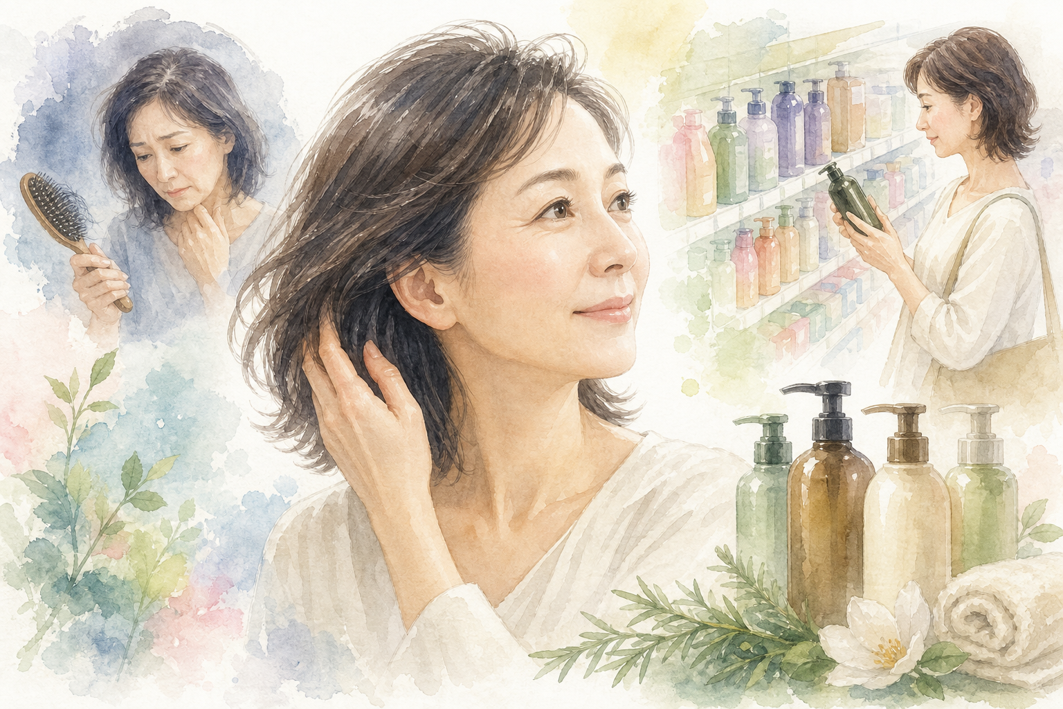 ドラッグストアで買える!50代の抜け毛ケアにおすすめのシャンプー