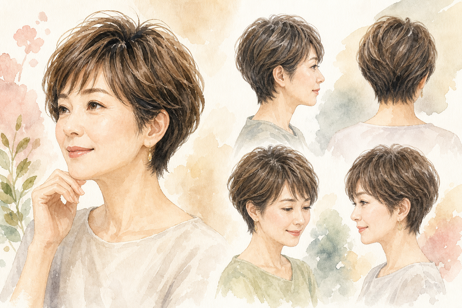 50代薄毛女性におすすめのショートヘアスタイル5選
