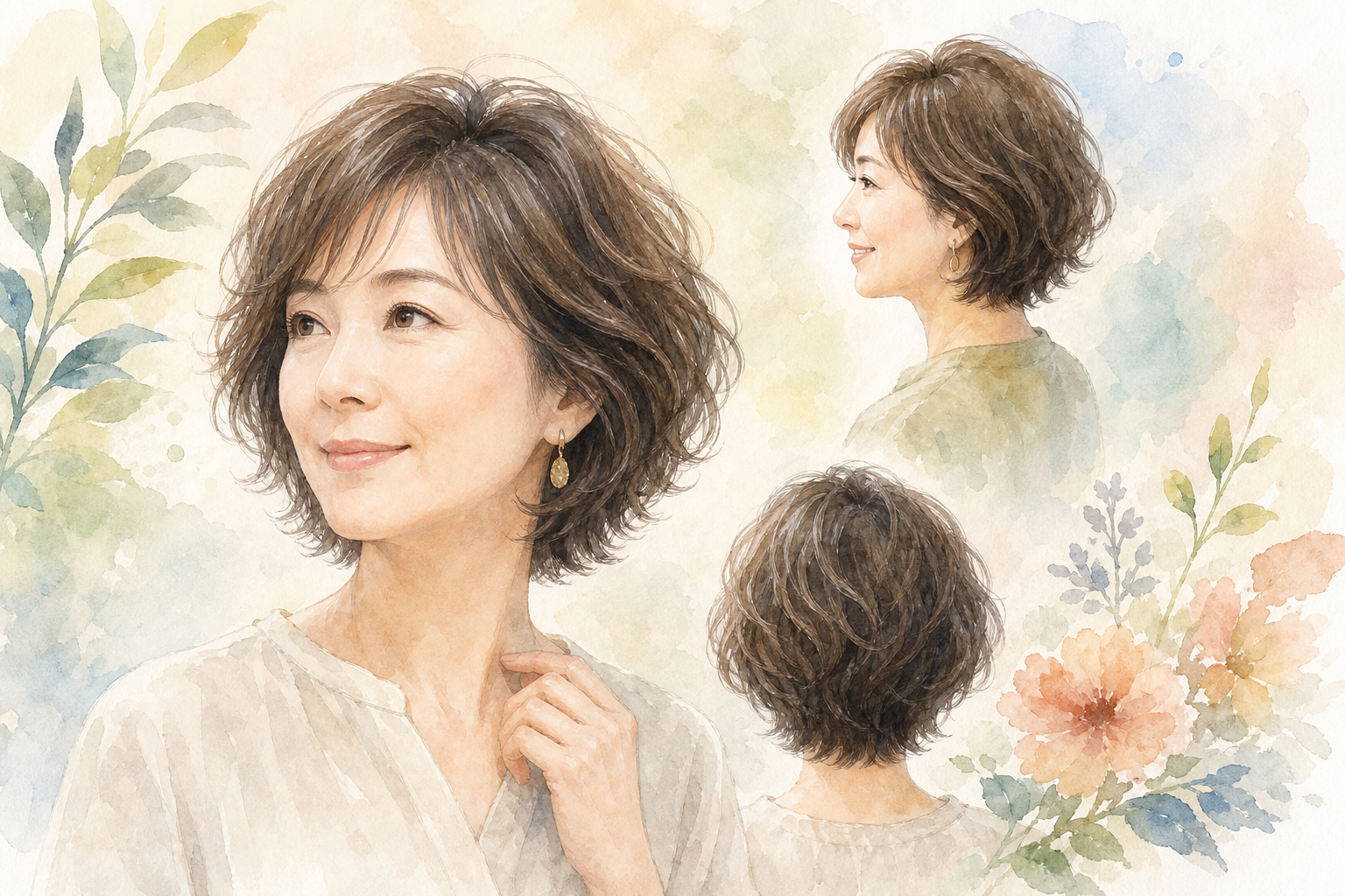 50代薄毛女性にパーマは「あり」です