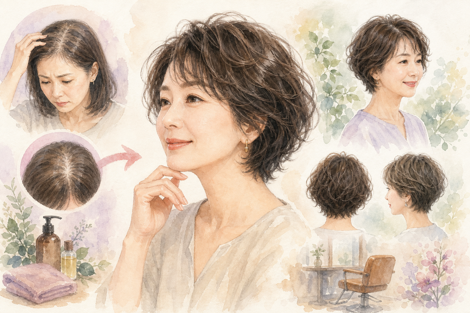 なぜパーマが薄毛カバーに効果的なの?