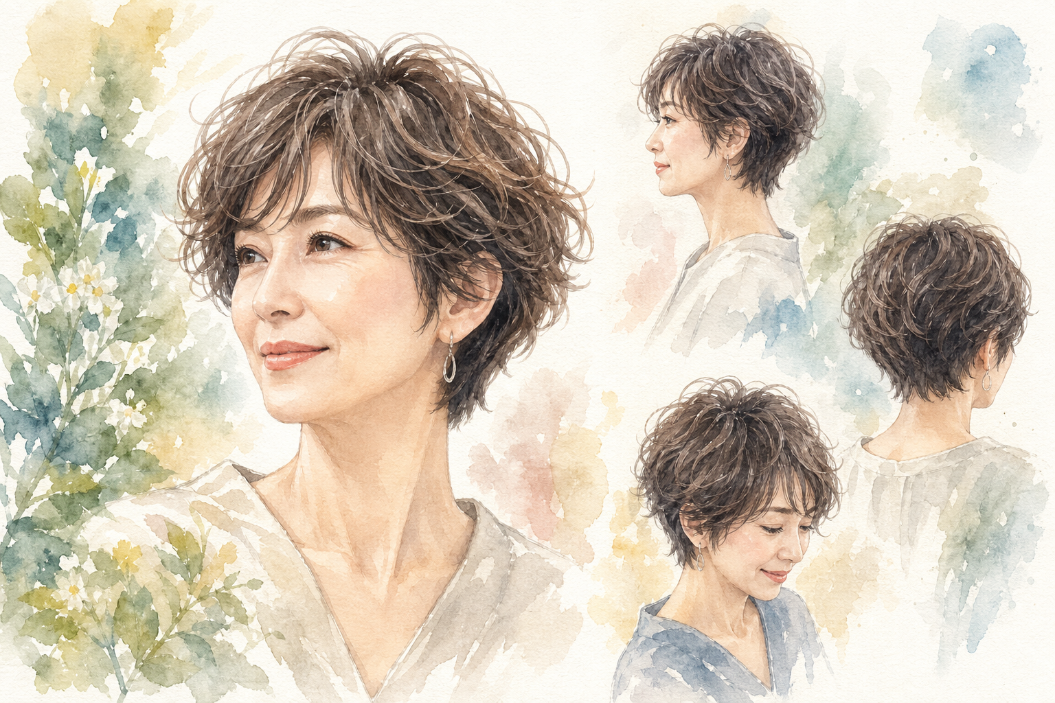 なぜ50代のくせ毛×ショートが良いのか