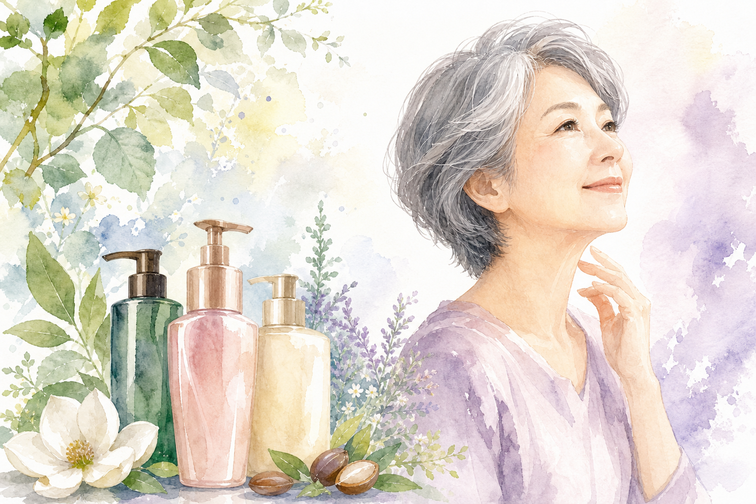 60代女性に人気のシャンプーを3つご紹介します