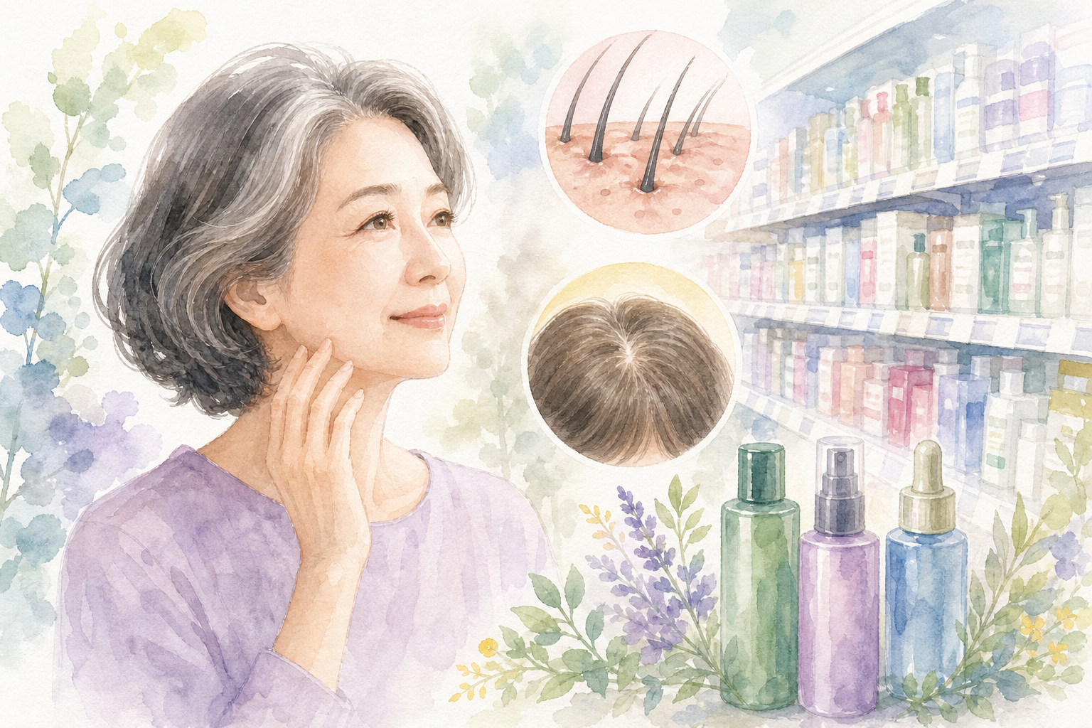 なぜ60代になると髪のボリュームが減るのか