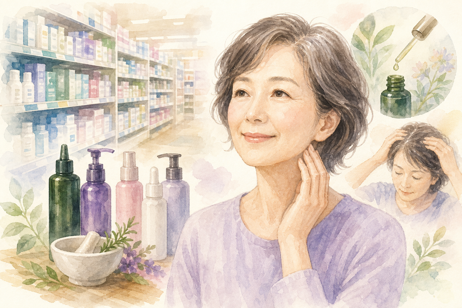 ドラッグストアで選ぶ育毛剤の成分・タイプを知っておこう