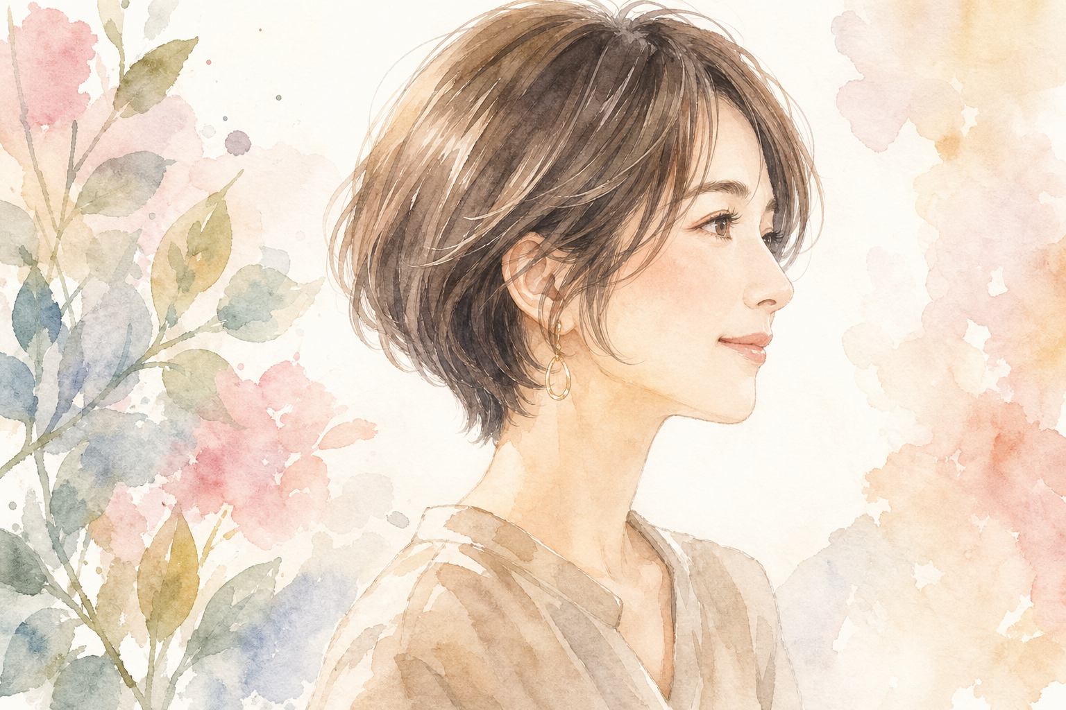 40代女性の髪型にはショートボブがとても相性がいいんです