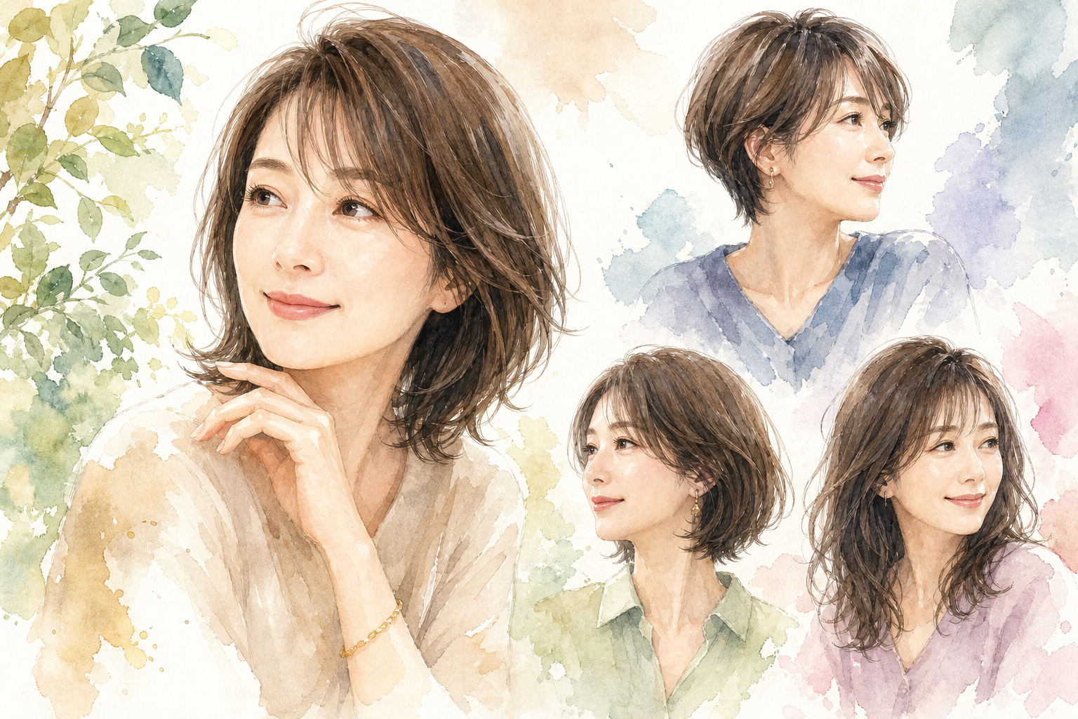 40代女性の最新ヘアスタイルは「楽×若見え×大人の抜け感」の3拍子が正解
