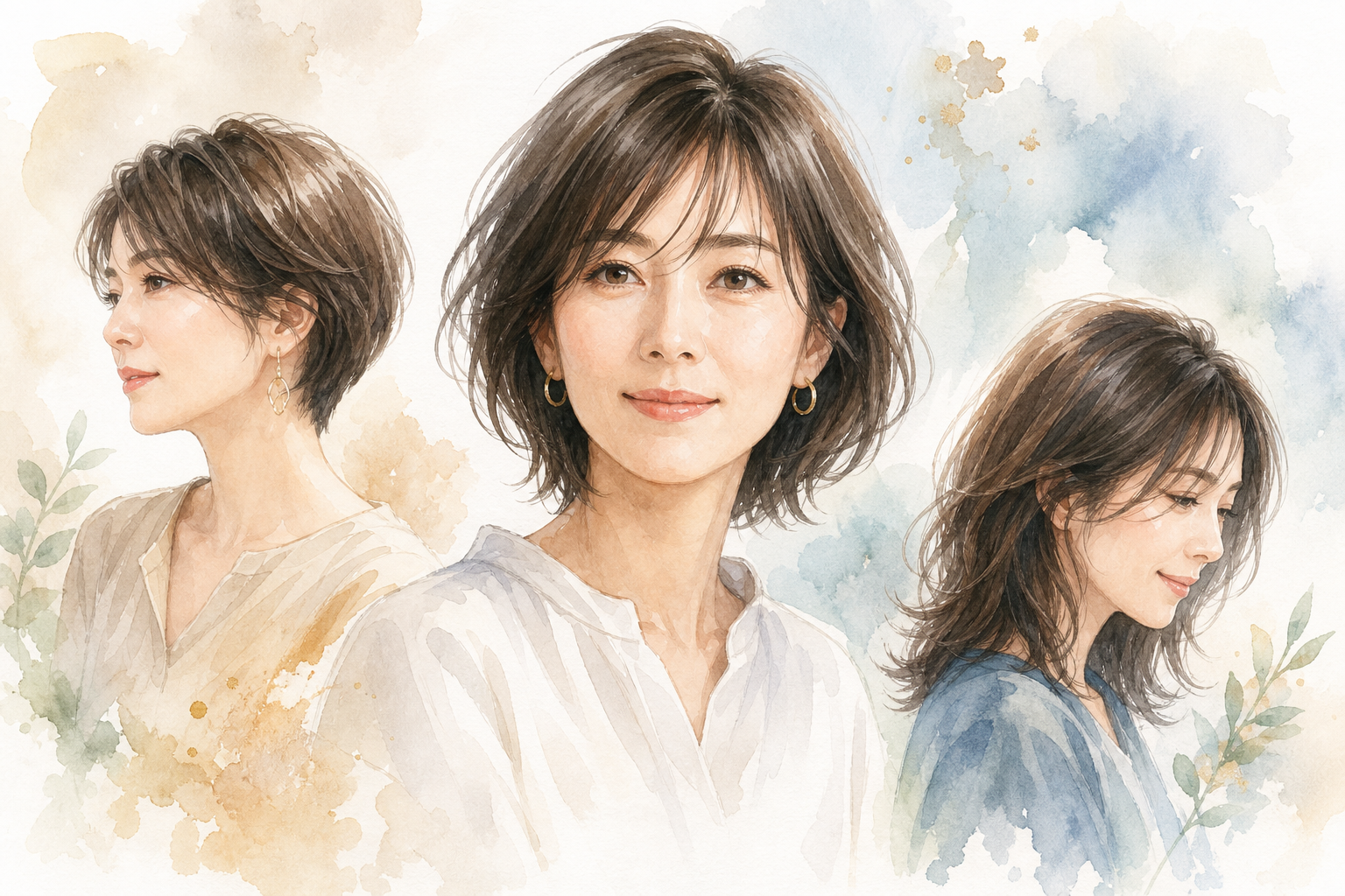 40代女性のヘアスタイルまとめ:3つのキーワードを軸に選ぼう