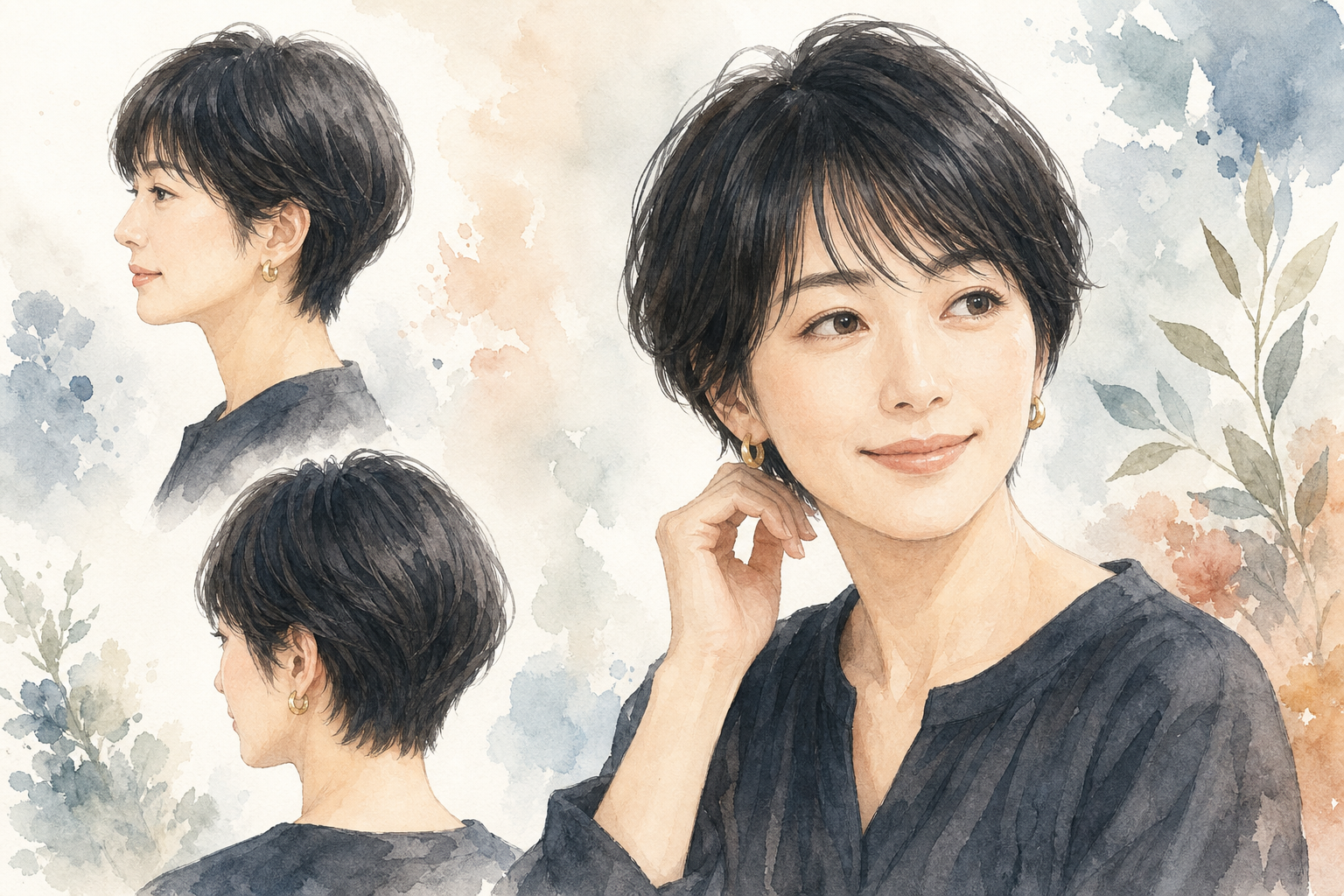 なぜショート黒髪×前髪ありが40代に合うのか