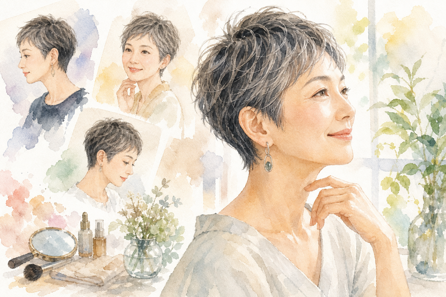 50代女性にベリーショートが向いている理由