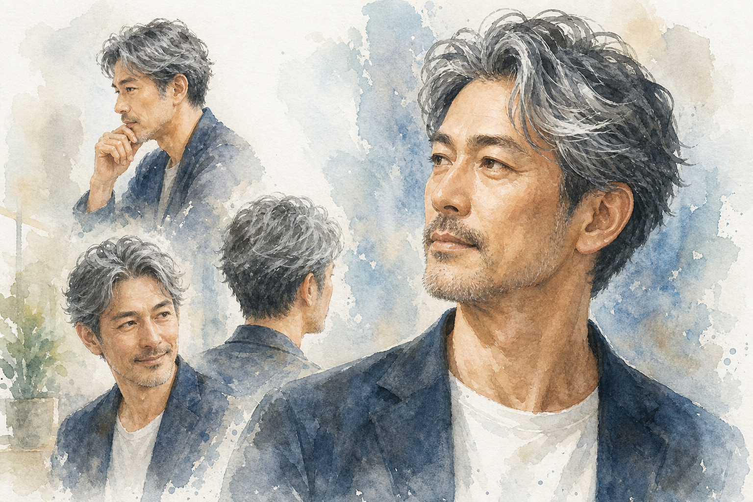 40代メンズの白髪は「隠す」より「活かす」時代へ
