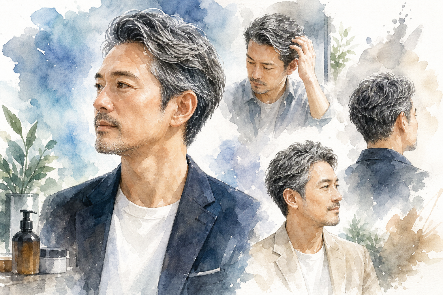 白髪ヘアのスタイリングを上手にするコツ
