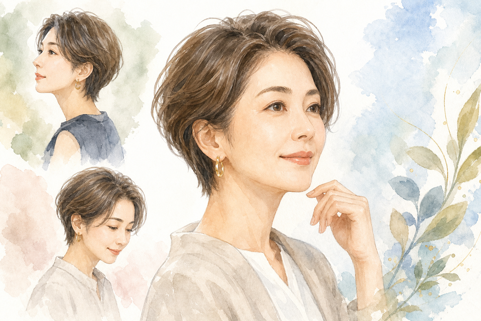 なぜ50代女性にショート×前髪なしが似合うのでしょう
