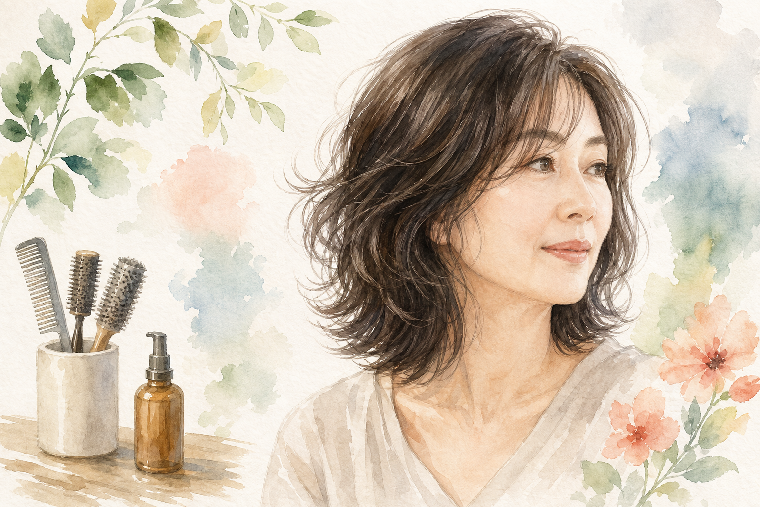なぜ「くせ毛を活かすミディアム」が50代に向いているの？