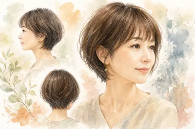 40代の髪型、前髪ありショートボブってどうなの？