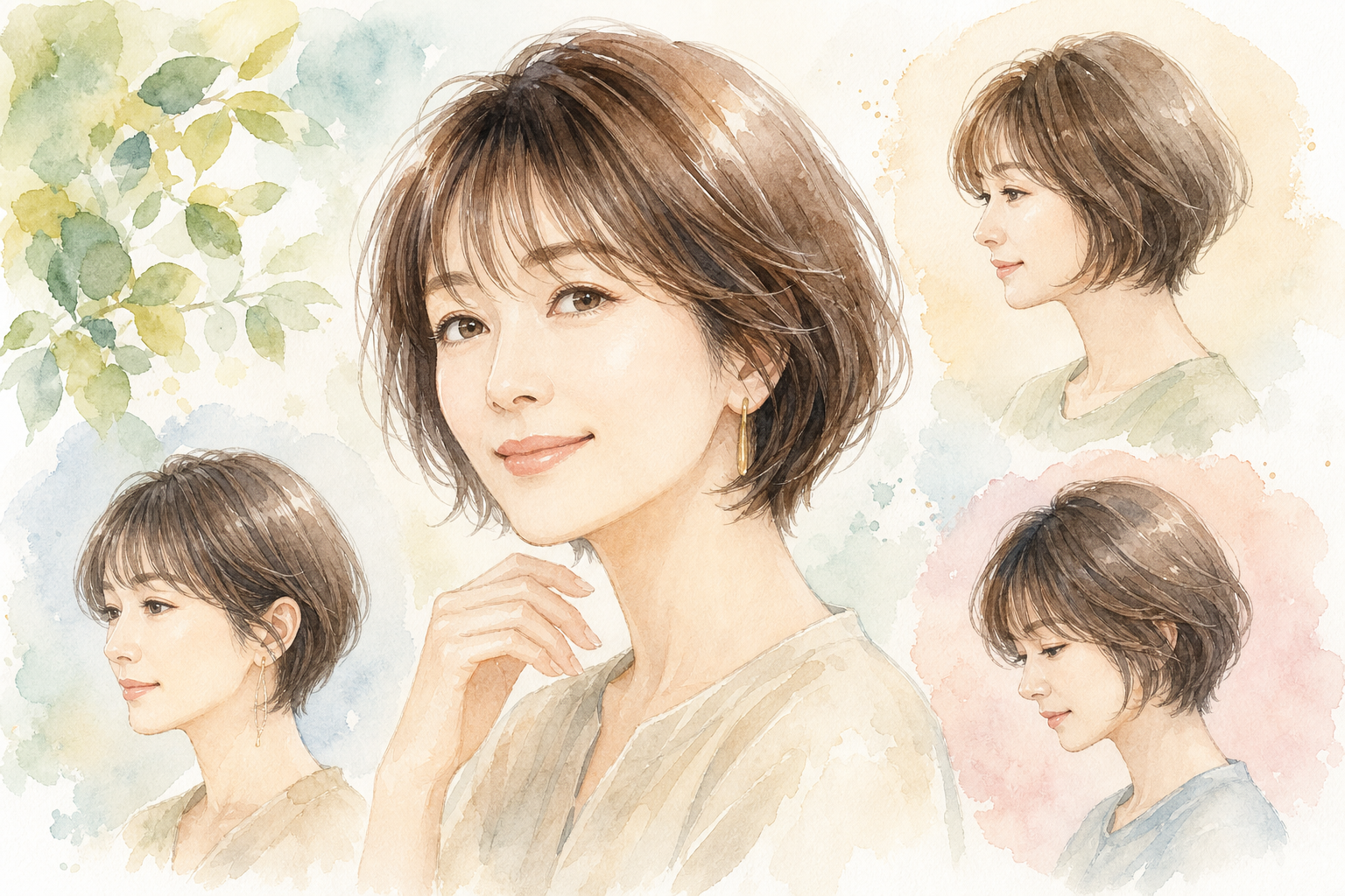 顔型・髪のお悩み別、似合わせのポイントを整理します
