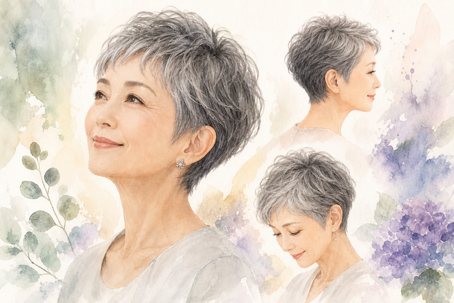 60代女性のベリーショートは、若見えできてお手入れも楽な最強ヘア