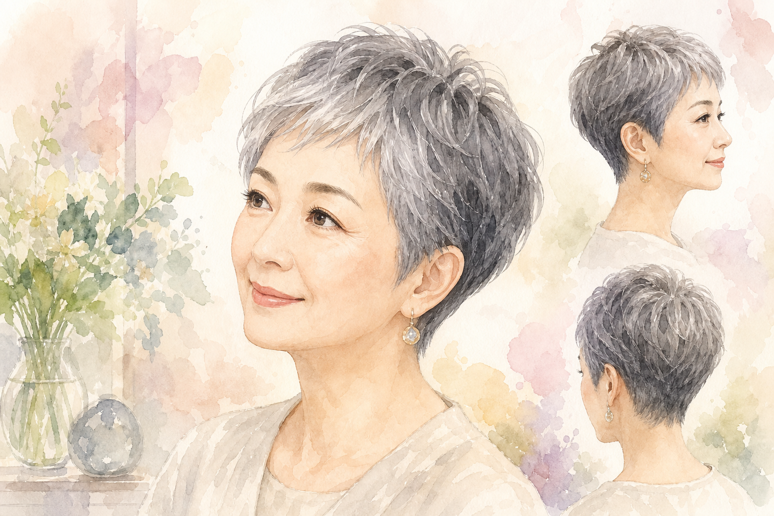 60代女性がベリーショートをきれいに見せるポイント