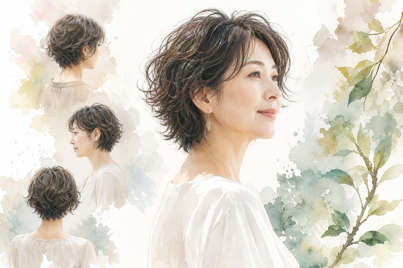 50代くせ毛でも似合う髪型の結論：「活かす」が正解