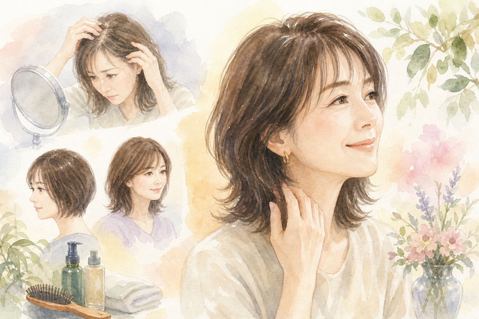 なぜ40代女性に前髪の薄毛が増えるのか、その背景を知っておこう