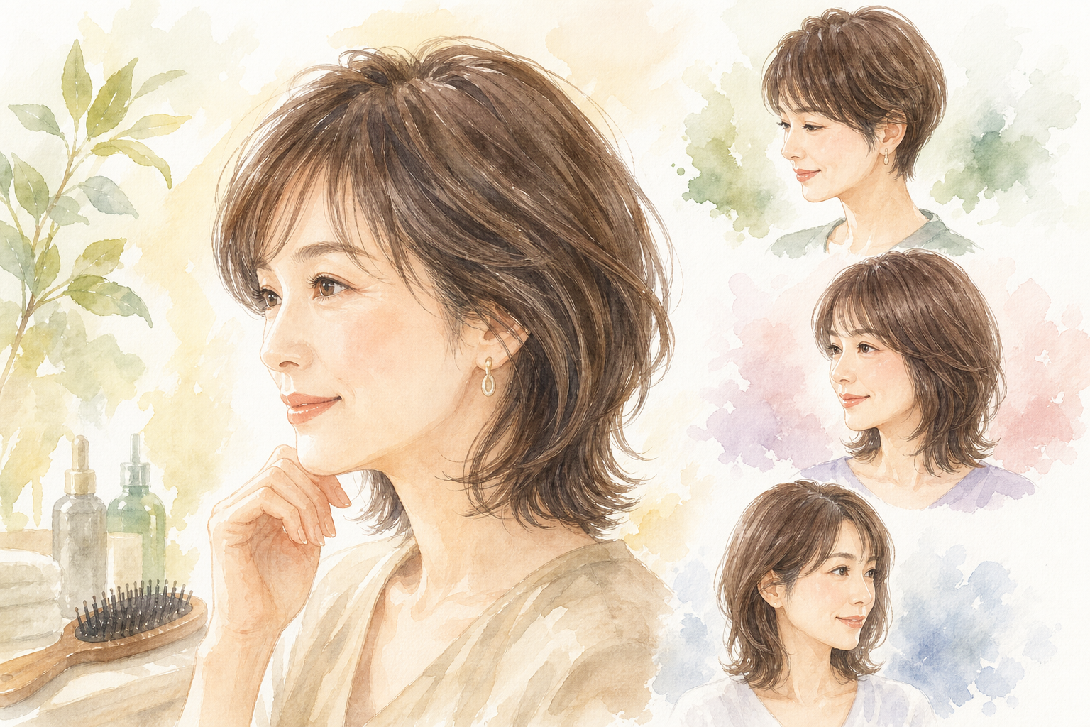40代女性の薄毛に似合うおすすめ髪型3スタイル