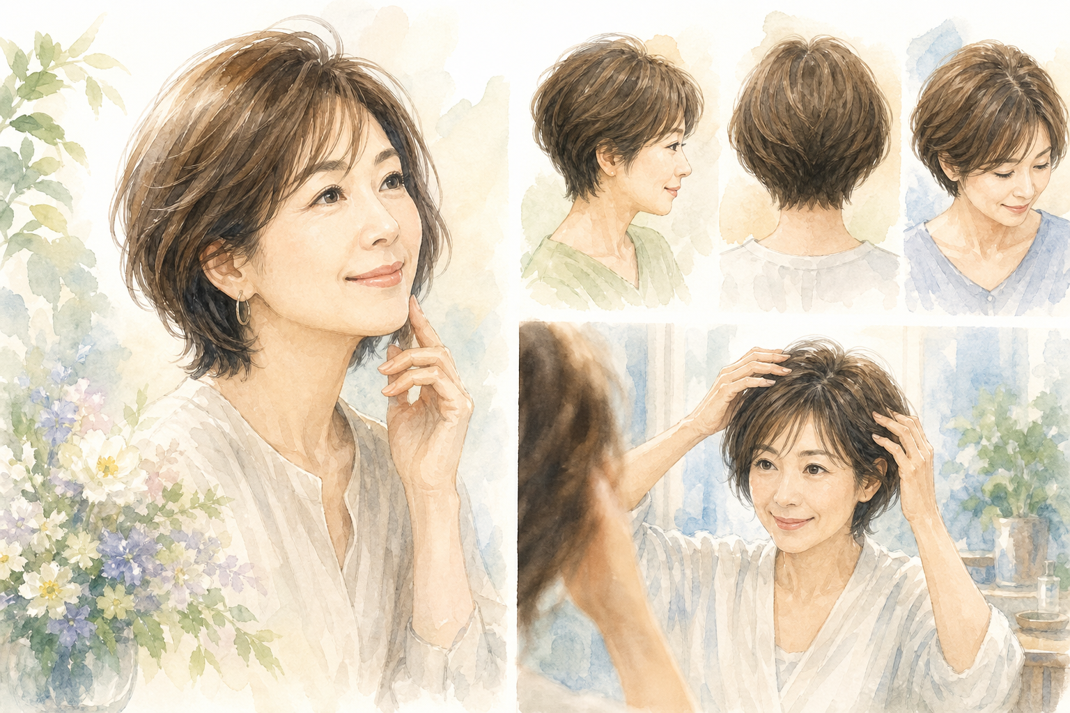 40代女性の薄毛ヘアスタイルは「隠す」より「ボリュームを見せる」が正解