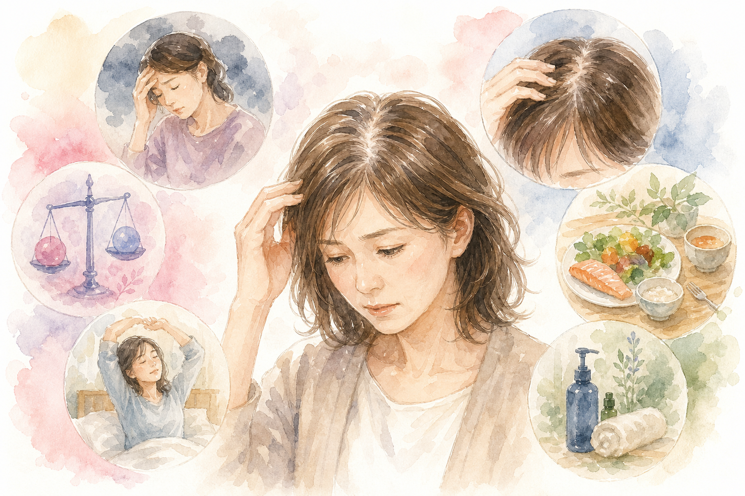薄毛かもと感じたら、まず確認してほしい6つのポイント