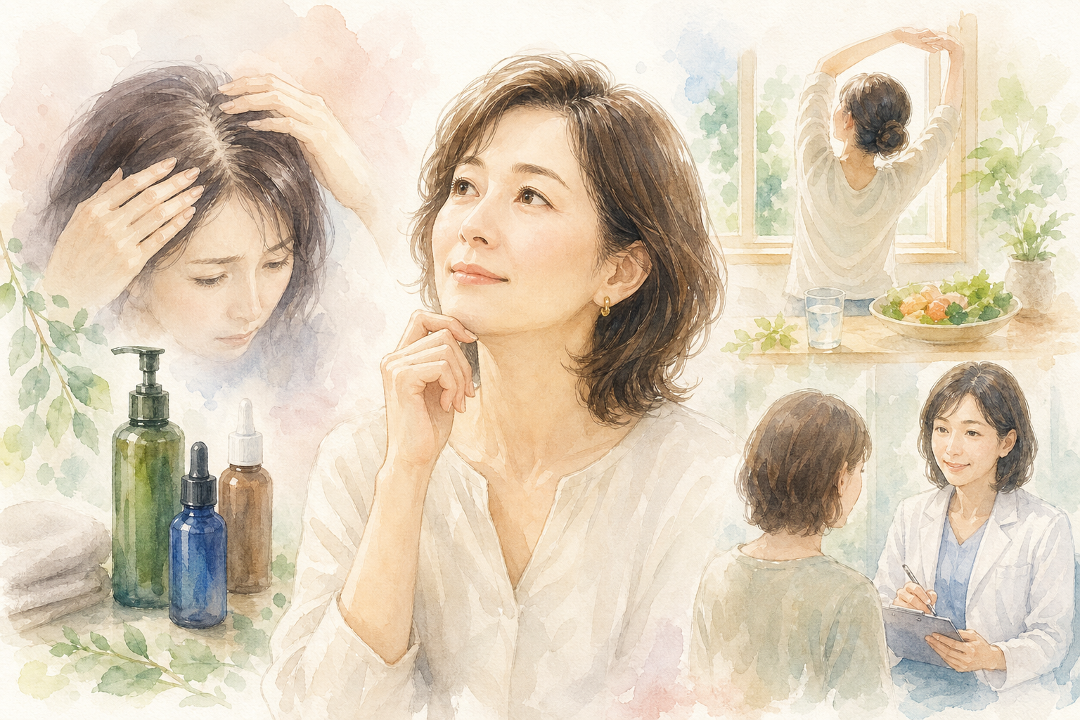40代女性の薄毛対策、具体的に何をすればいい？