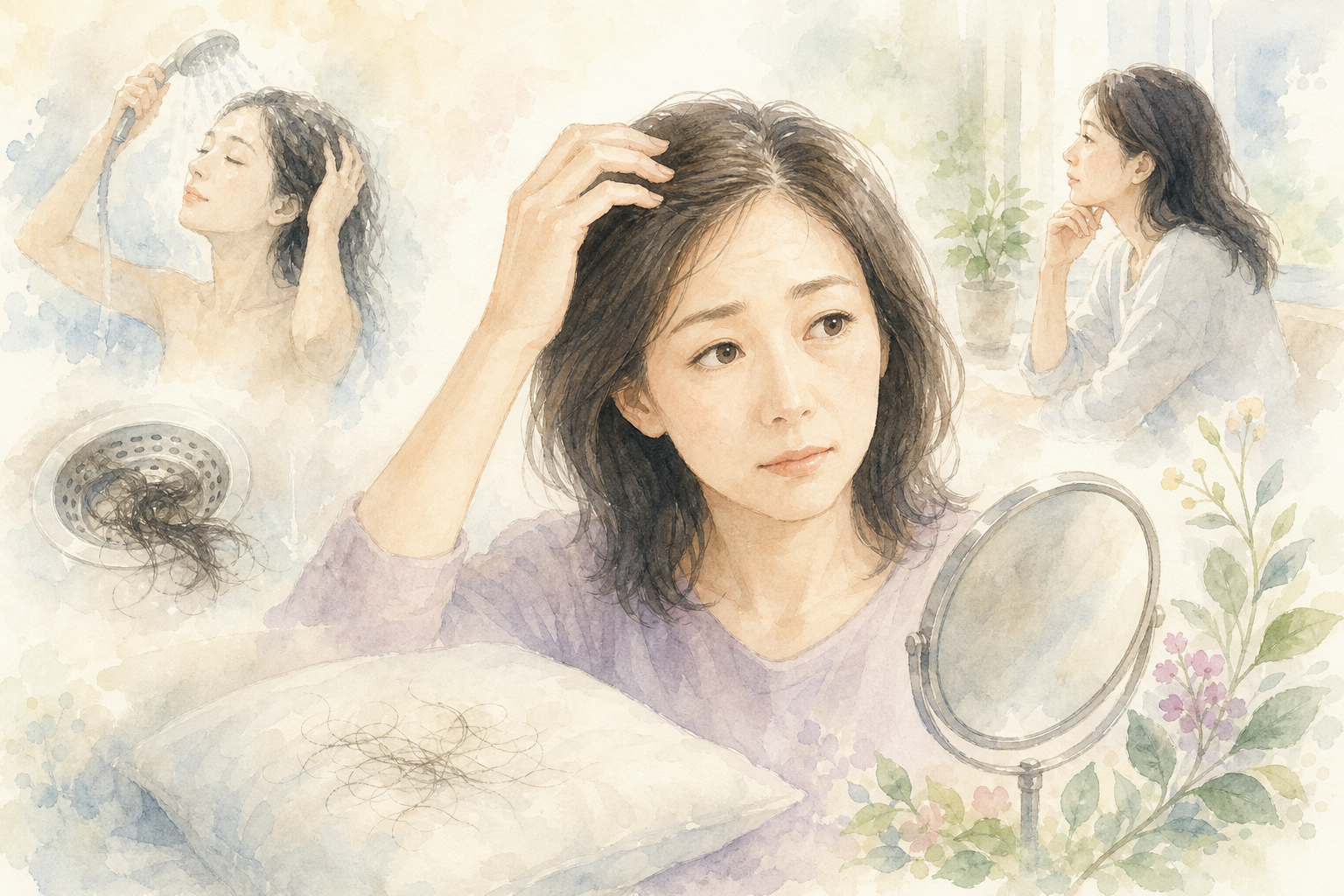 40代女性の薄毛は、改善が期待できるケースが多いとされています