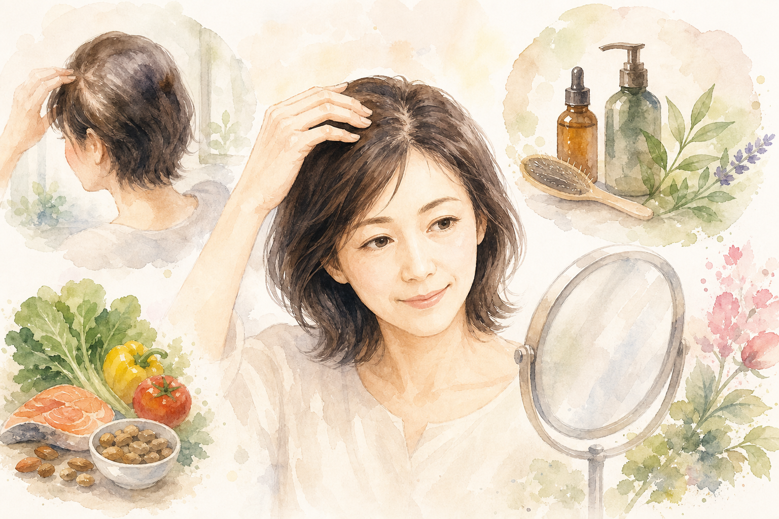 今日からできる！40代女性の薄毛改善のための具体的なセルフケア