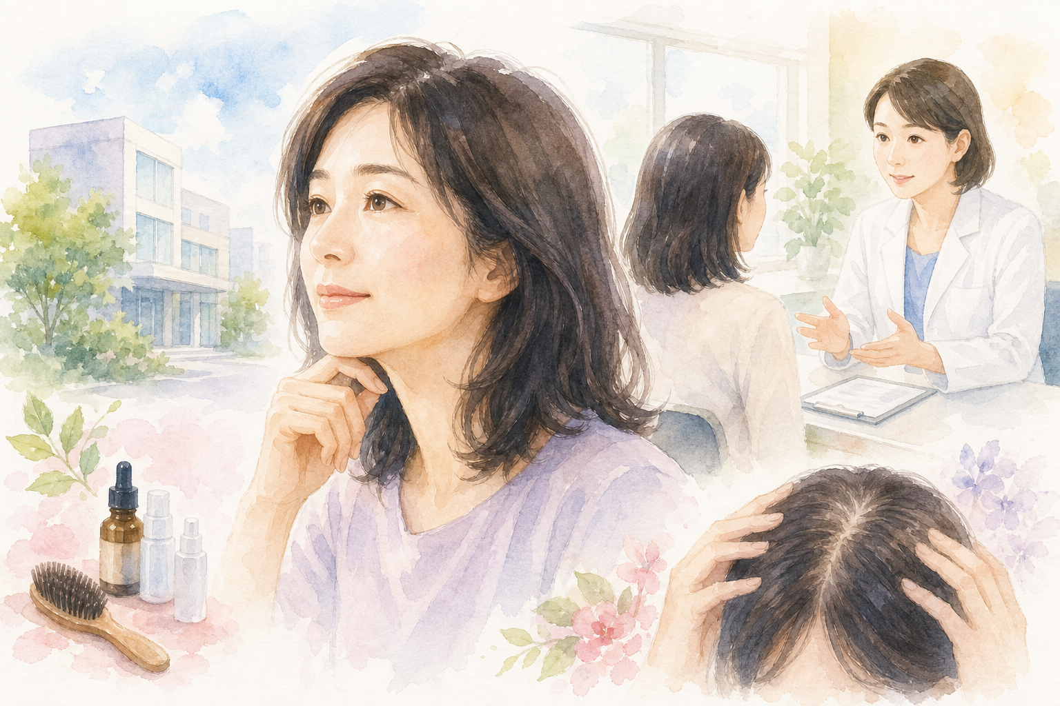 40代女性の薄毛、受診先はどこがいいの？