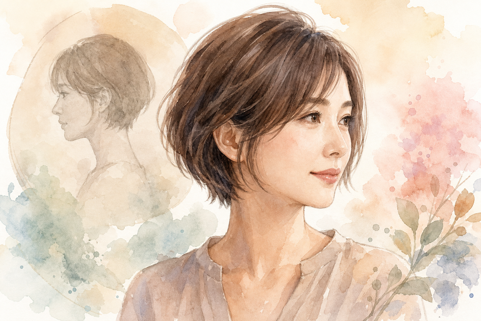 なぜ40代の面長さんにショートボブが向いているの？