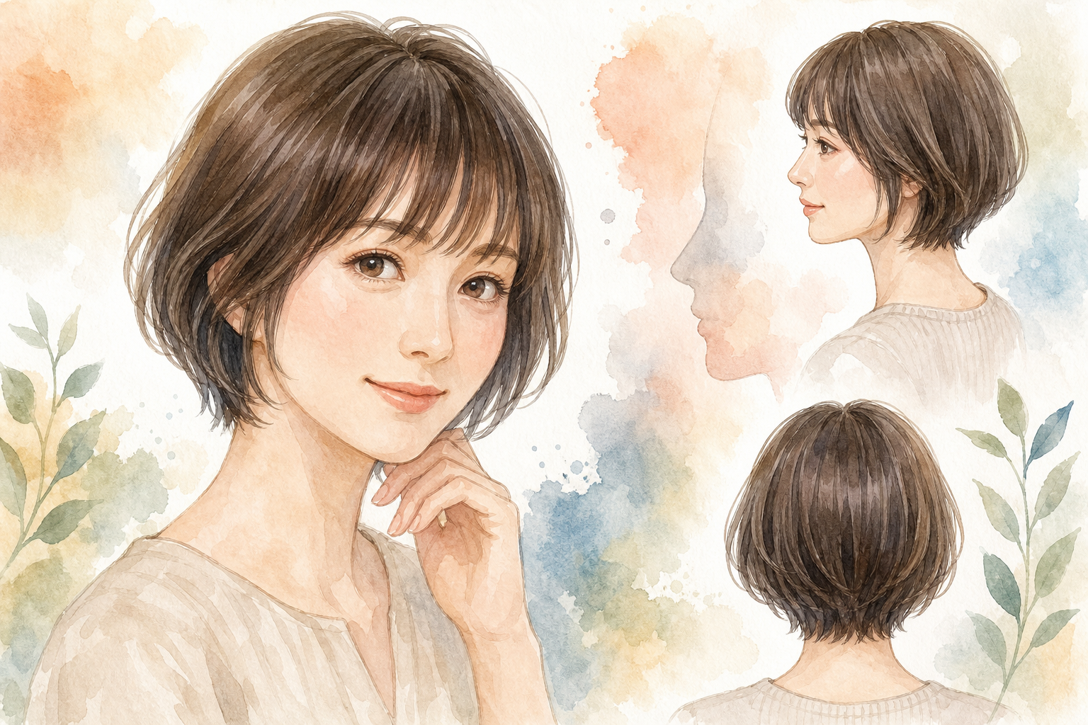 なぜ「前髪ありショートボブ」が面長40代に合うのか