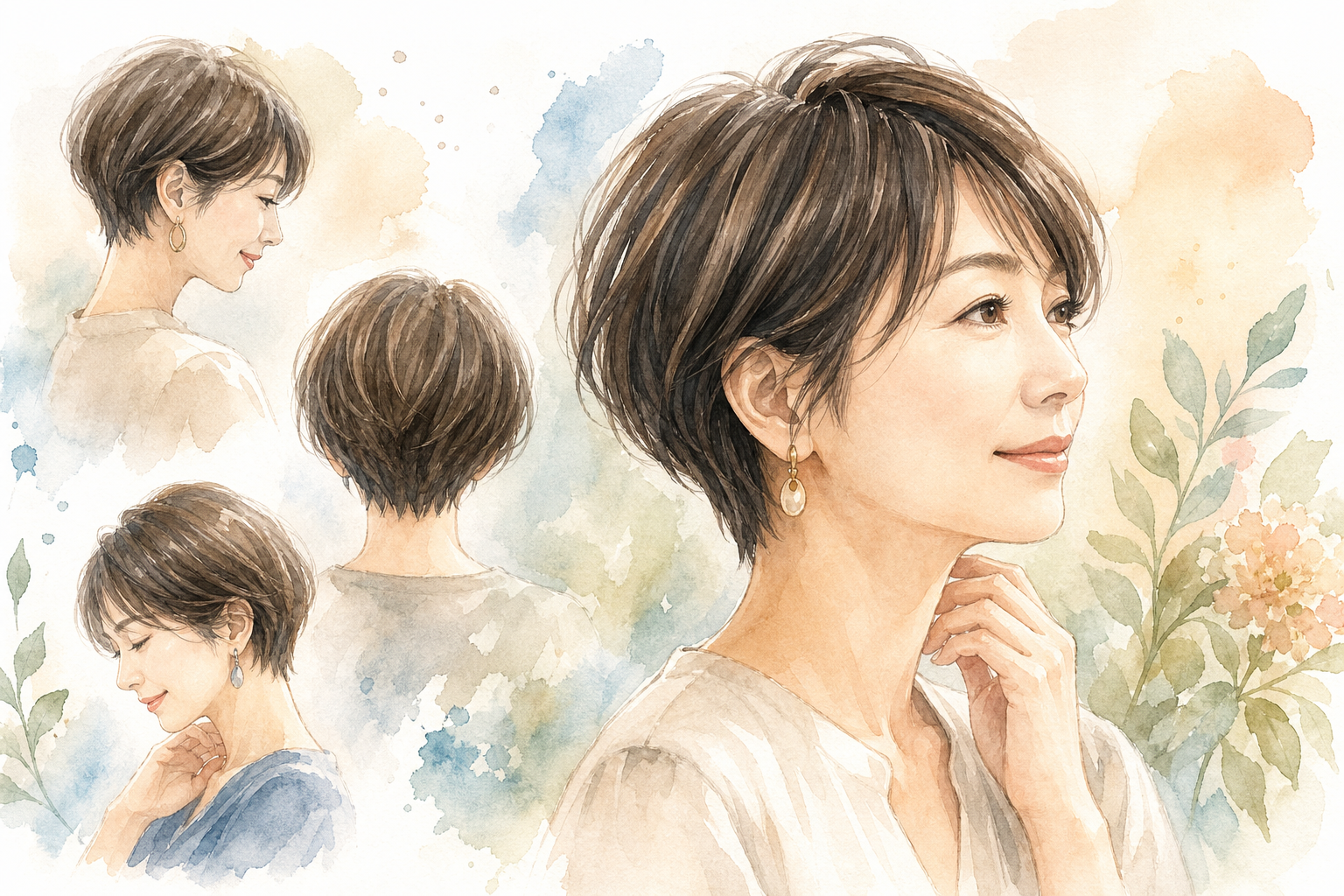 40代にショートヘアが似合いやすい理由