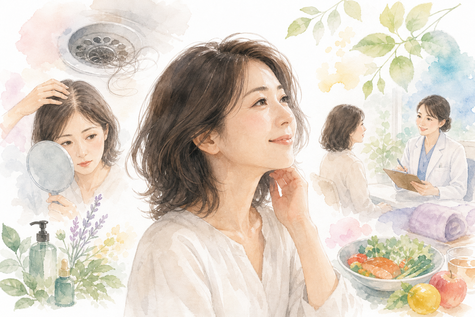 40代女性の薄毛は、適切なケアで改善を目指せます