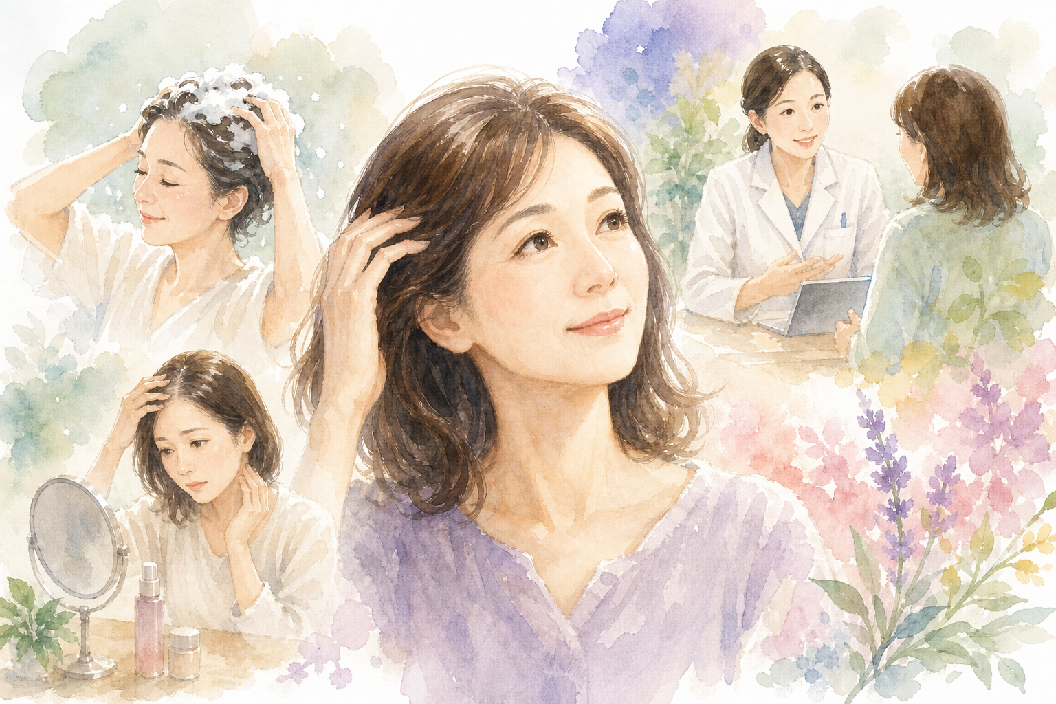 40代女性の薄毛は、適切なケアで改善を目指せます