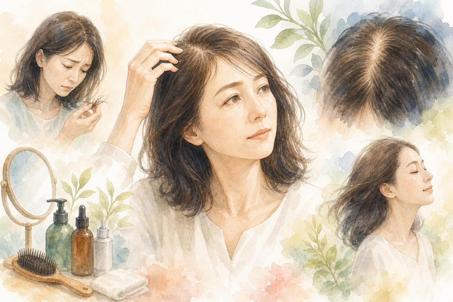 今日からできる！40代女性の薄毛ケア方法