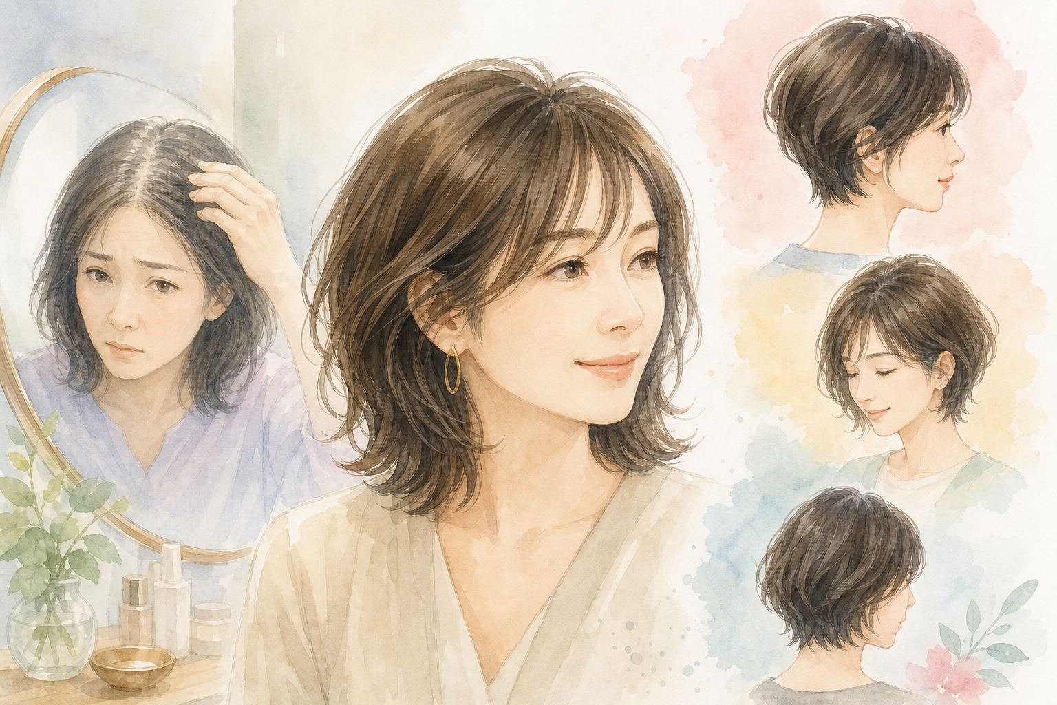 やってしまいがち!薄毛が目立ちやすいNGスタイル