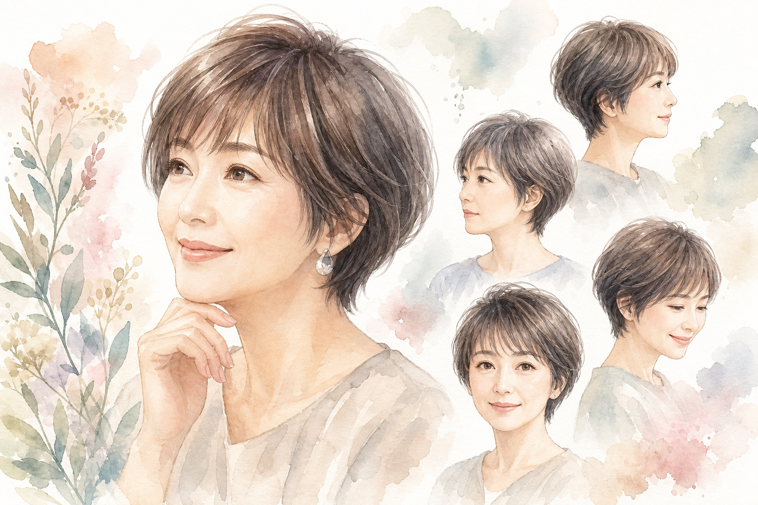 50代の前髪ありショートが似合う理由