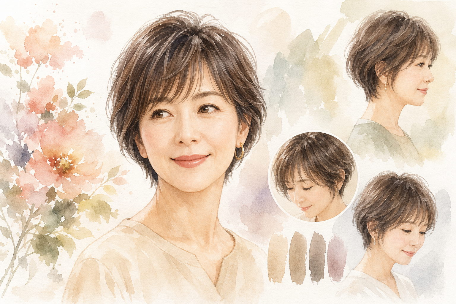 50代に似合う前髪の長さと厚さの選び方
