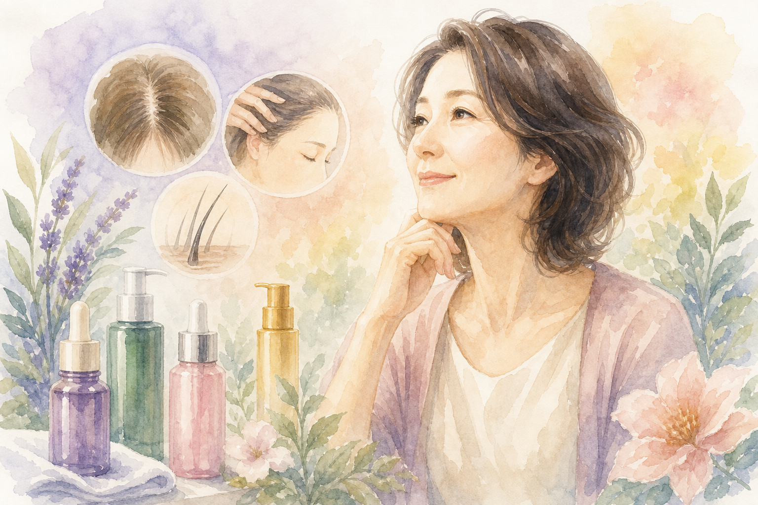 50代女性の育毛剤選びは「更年期の変化に対応したもの」が鍵