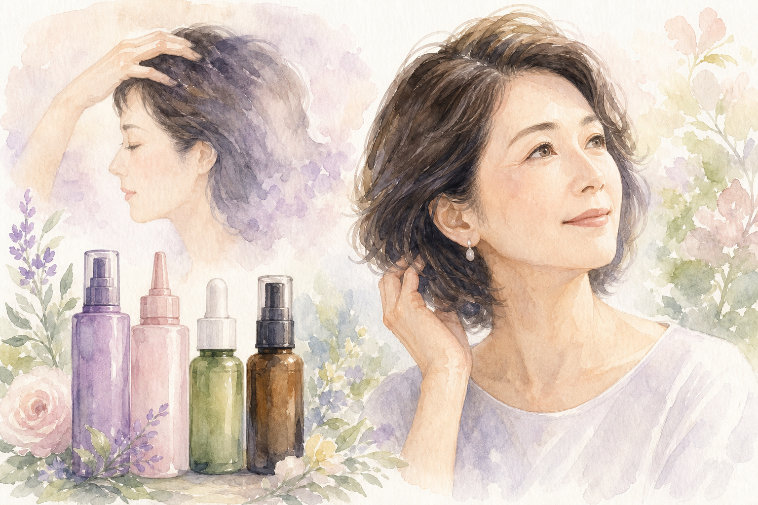 50代女性が育毛剤を選ぶときの5つのチェックポイント