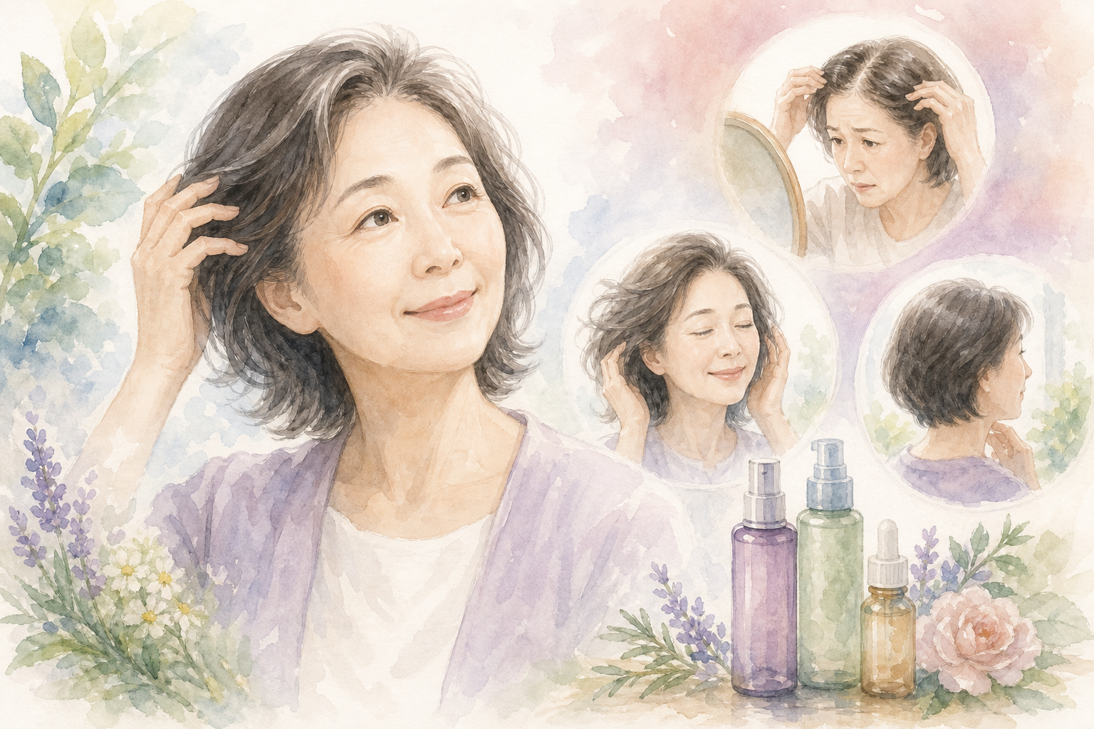 口コミから見えてきた!60代女性の育毛剤リアル体験談