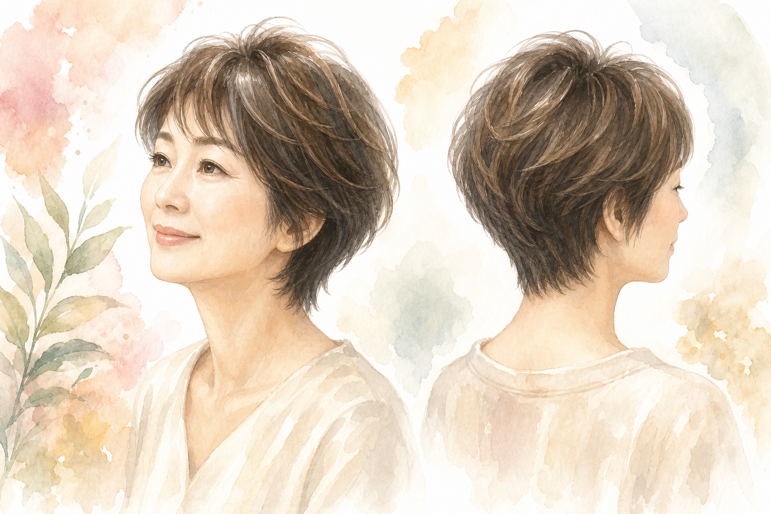 50代の薄げな髪に似合うのは「短めレイヤー」スタイル