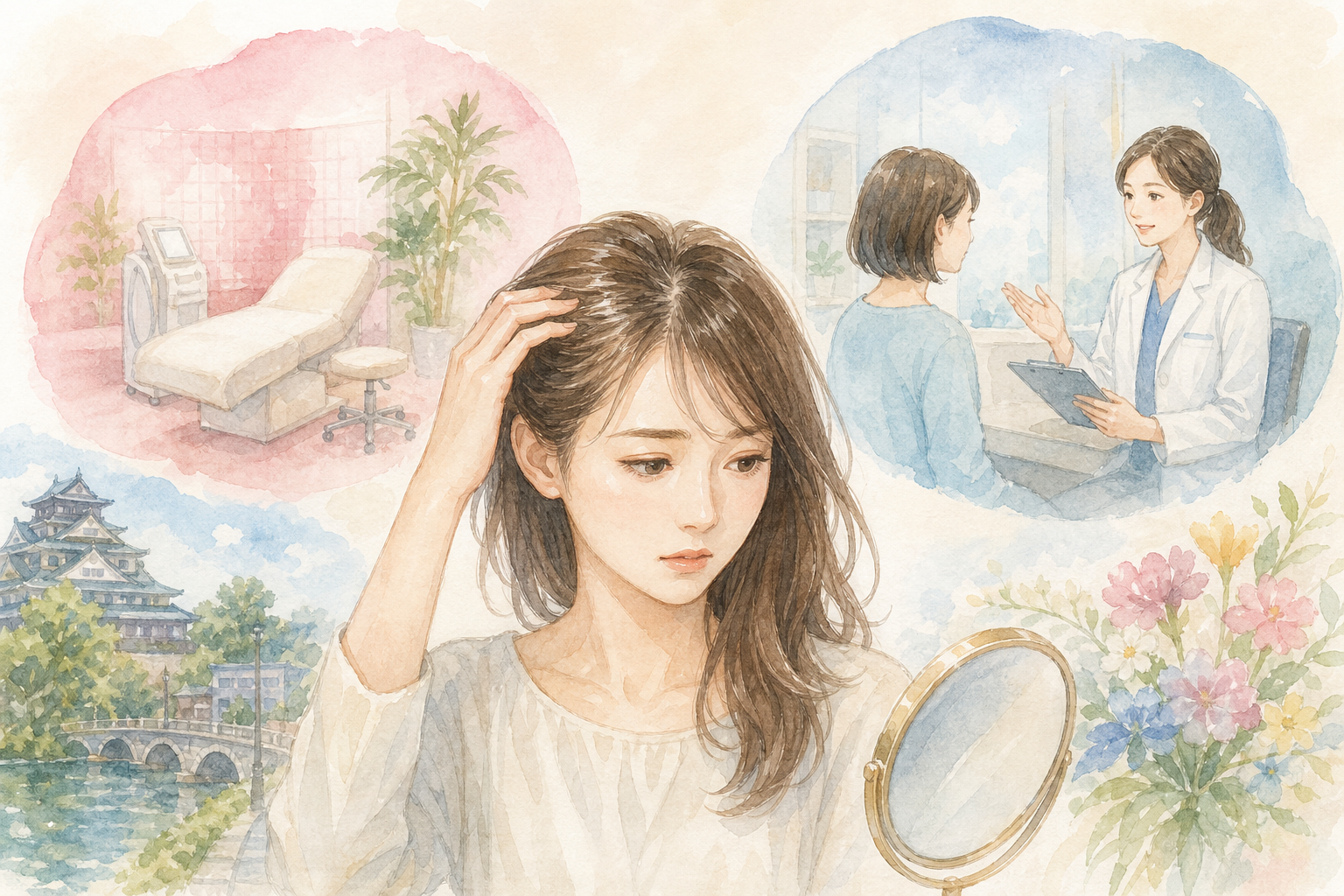 なぜミュゼでは薄毛治療できないの?サロンとクリニックの違い