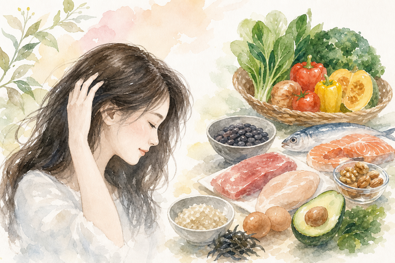 なぜ食べ物が女性の薄毛に関係するのか