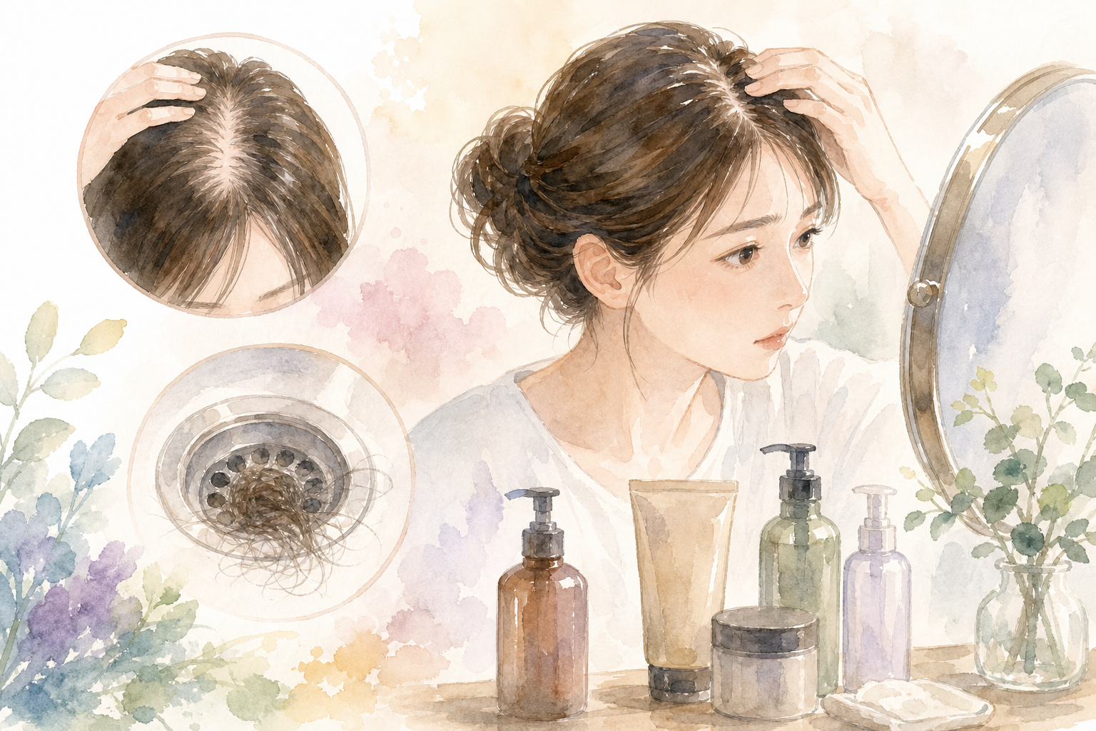 薄毛対策に市販トリートメントだけでは不十分な場合が多いんです